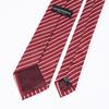 Emporio Armani Made in EM001346 TE13741 F5029 Men's Tie, 7.5cm Wide, 100% Silk, Striped, Bordeaux, Italy, [Used]