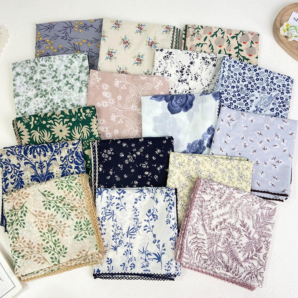 

Spring/Summer Cotton Linen Scarf: Fresh Korean Retro Style for Neck and Hair