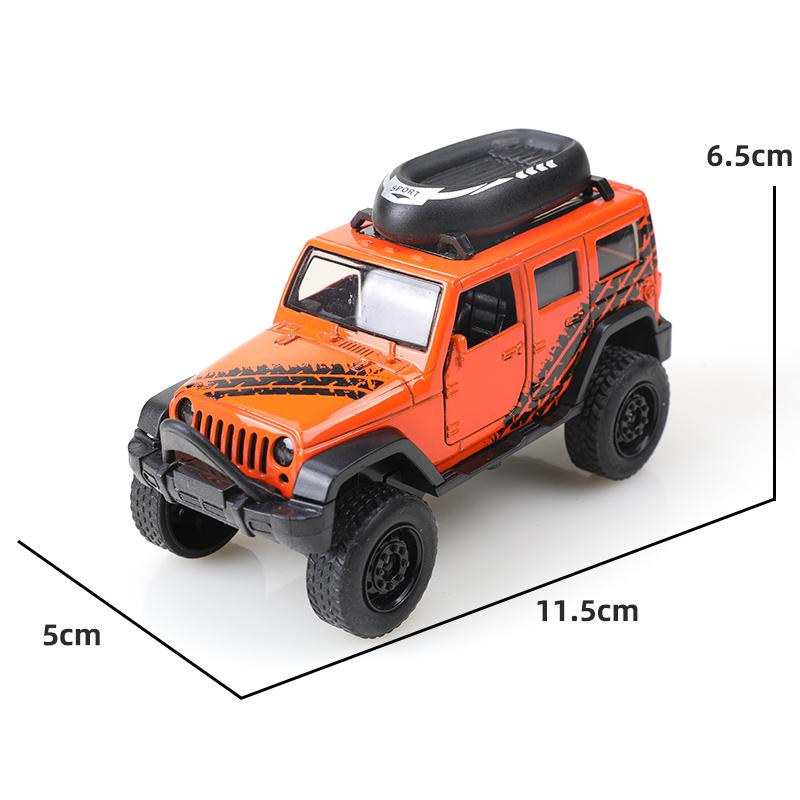 (Bagged)1:36 Alloy Car Model Simulation Pickup Vehicle Pull Back Car Ornaments Collection Toys For Boy Children