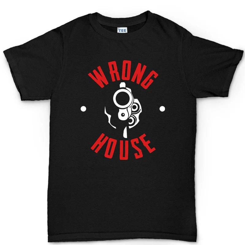 Black Cotton TShirt Gun Graphic Unisexs Fitness Muscle Cool Streetwear Casual Style S