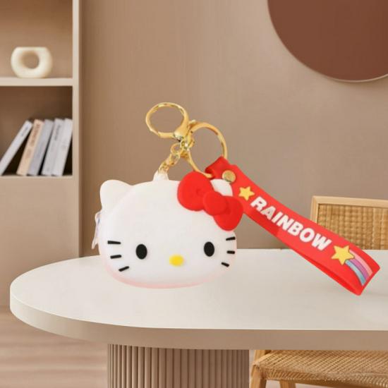 

Милая Силиконовая Сумка-Кроссбоди Kuromi и My Melody - Модный Детский Кошелек для Монет и Женская Сумка для Хранения