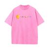 Star Snake Tops Tees Funky Round Collar Outdoor Short Sleeve Pure Cotton Womens Retro Washed T Shirts Funny Washed Tops Tees