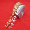 Creative Christmas Ribbon Lace Trims Golden Silver for Wedding Party Decorat X3UC