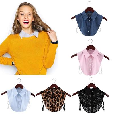 Mode Spitze Baumwolle Revers Bluse Top Kleidung Accessoires Krawatte Hemd Falscher Kragen