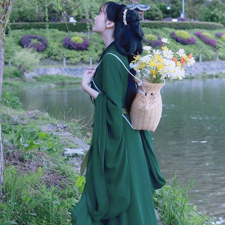 Elegantní pohádkový oblek Hanfu ve stylu čínské dynastie Wei a Jin