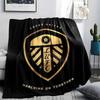 1PC Leeds United Patterned Flannel Blanket Suitable For All Seasons for Home Decor Warmth and Comfort Gifts Holiday Present