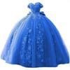 Adult Dress Ball Color Yarn Fluffy Dress Shoulder Off Shoulder Lace Dress 1011 New Sweet Princess Dress