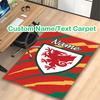 Wales National Football Team (1) Carpet, Non-slip Office Chair Rug, Digital Print Home Area Rug, Unique Festival Decorations