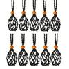 10Pcs Bohemian Inspired Clavicle Chain Adjustable Necklace for Holding Unique Stones Jewelry Handwoven Accessory