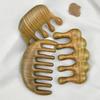 Green Sandalwood Coarse Teeth Massage Comb for Relaxing Scalp Care & Daily Use