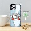 S-Shark F-Face Phone Case For iPhone 17/16/15/14/13/12/Plus/Pro/Max for Magnetic Wireless Charging