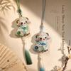 Embroidered Sheep Sachet Pendant Delicate Floral Design Gradient Tassel For Car Bag Decoration Spring Festival Gifts