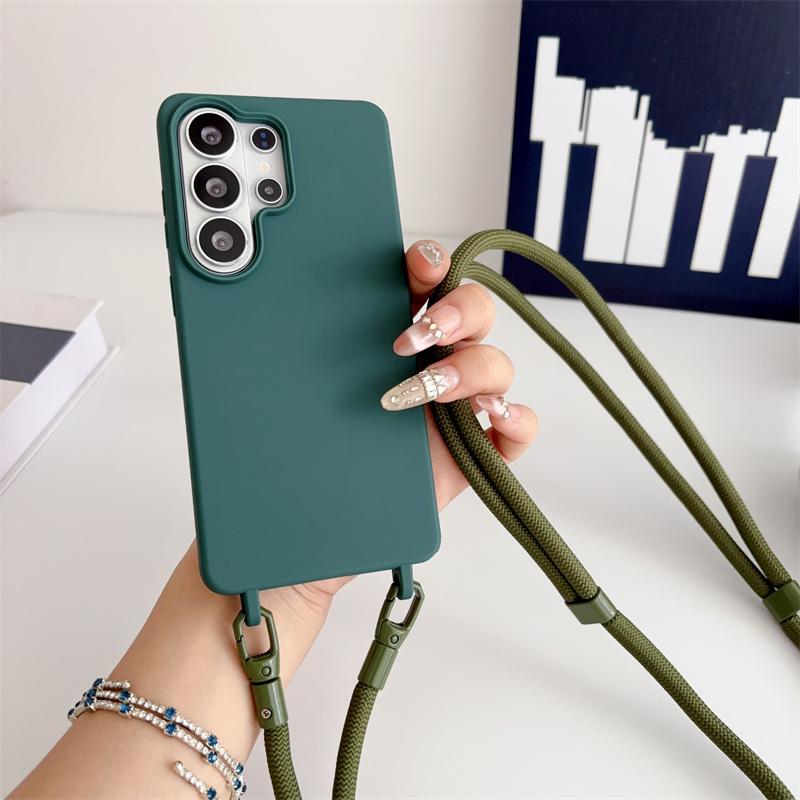 Lanyard Phone Case For Samsung Galaxy S26 S25 Edge S24 S23 S22 S21 FE Ultra Plus A12 A13 A22 A32 A52 A72 A33 A53 A73 Soft Cover