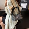 High-end niche bag women's summer new fashion chain messenger bag pleated portable dumpling bag