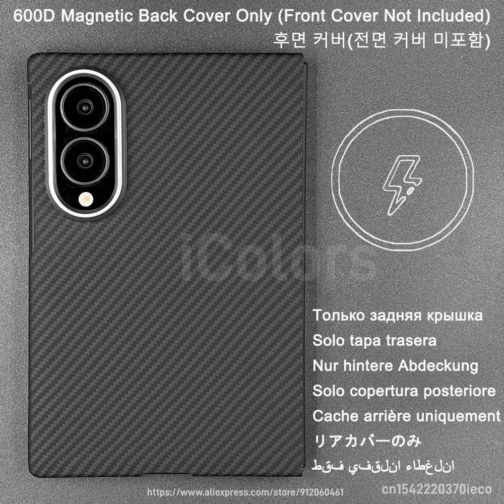 För Samsung Galaxy Z Fold 8 600D Aramid Kolfiberfodral Gångjärnsfodral Framsida Magnetisk Magsafe Ultratunt Lättviktigt Fodral