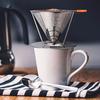 Honeycombed Stainless Steel Coffee Filter Reusable Pour Over Dripper Cone Filter