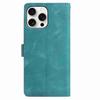 For iPhone 16 Pro Max Case Garden Imprinted PU Leather Wallet Phone Cover with Wrist Strap