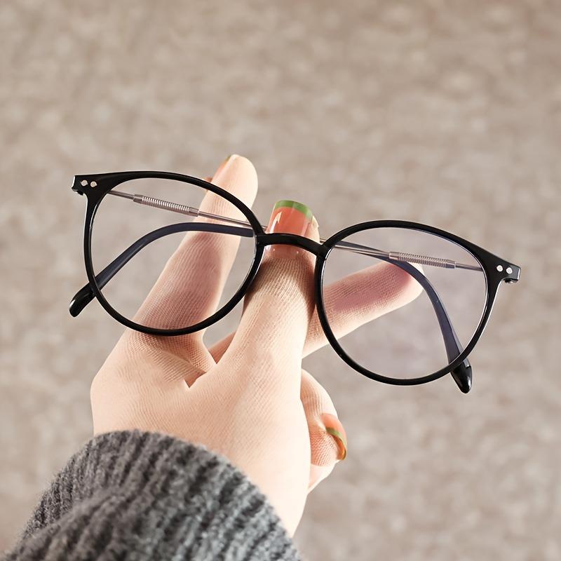 

Stylish Millennial ultra-light material metal round frame blue blocking glasses for both men and women чёрный