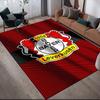 Bayer 04 Leverkusen Flannel Printed Carpet, Home Sofa Decoration for Living Room & Bedroom, Non‑Slip Play Flannel Floor Mat for Game Room
