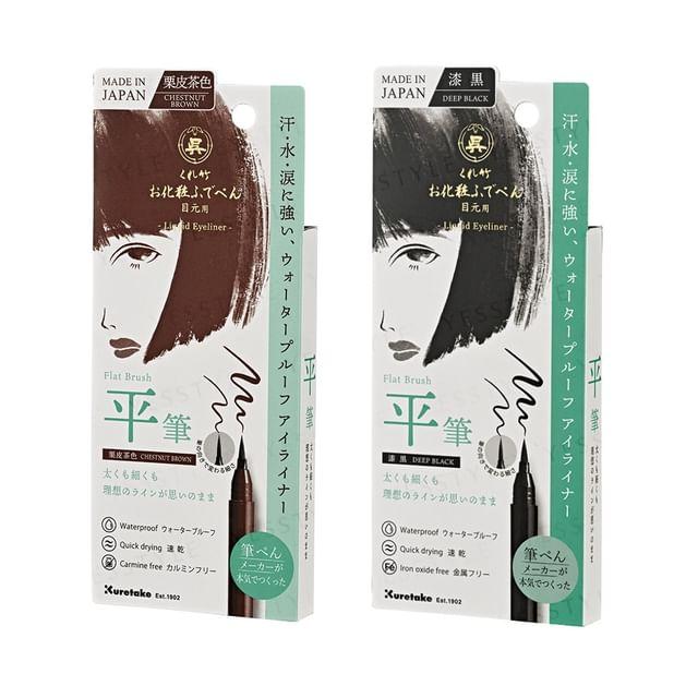

Kuretake - Пласка кисть для підводки очей Deep Black