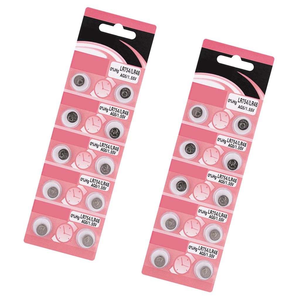 10/20Pieces AG5 LR754 Alkaline Button Batteries Long Lasting Power AG5 Battery LR754 Battery For Toys And Devices