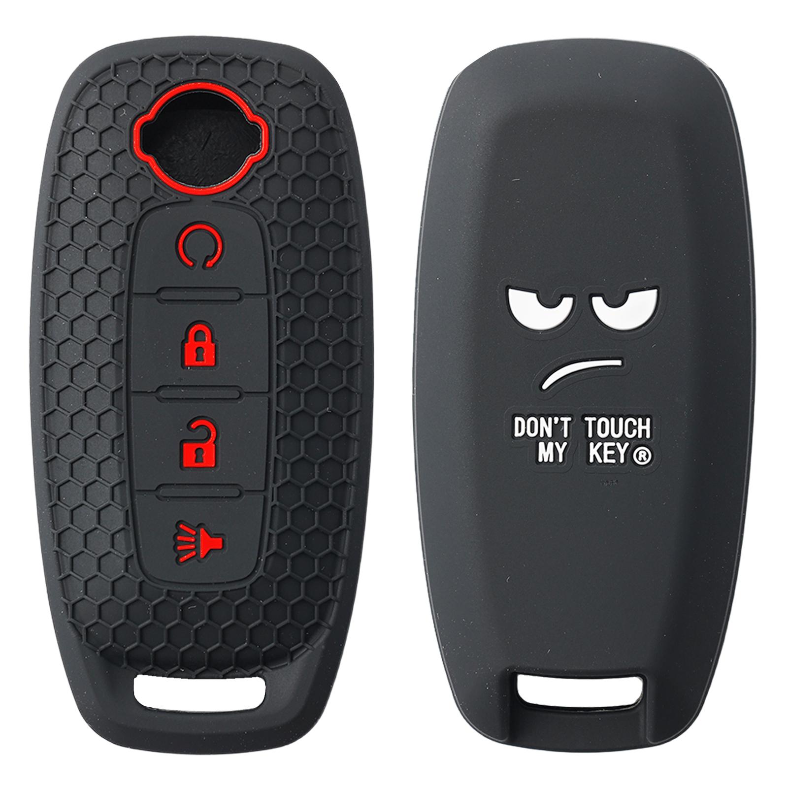 

Силіконовий чохол-кільце для смарт-ключа автомобіля з 4 кнопками, сумісний з Nissan Teana Kicks Rogue Qashqai X Trail 2022 2023 чорний