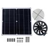 9.8in Solar Exhaust Fan with Solar Panel Portable Vent Fan Kit IP65 Waterproof with 8.2Ft Cable
