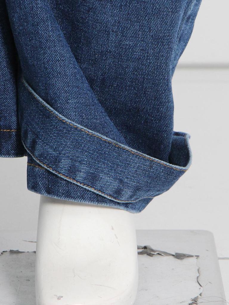 Autumn 2025 Women's High-Waisted Wide-Leg Jeans with Large Pockets and Casual Style
