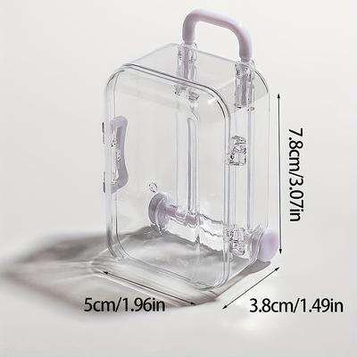 1PC Mini Suitcase Storage Box, Simple and Movable Jewelry Desktop Organizer Box, Candy Box