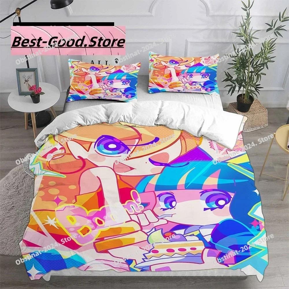 Cartoon Panty & Stocking with Garterbelt Bedding Set Single Twin Full Queen King Size Bed Set Adult Kid Bedroom Duvet Cover Sets