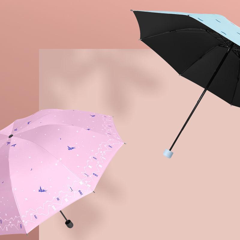 Manual Umbrella Large Dual-purpose Umbrella Female Student Sun Protection Anti-UV Parasol Sun Umbrella UPF Sun Protection
