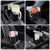 2 In 1 Car Cup Holder & Mobile Phone Stand Adjustable Multi-Functional Large Drink Coffee Bottle Holder Auto Accessories