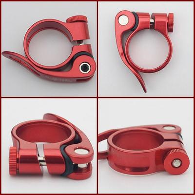Quick Release Bicycles Seatpost Clamp Aluminum Alloys Seat Tube Clamp Road Bike Seat Tube Clip Easy To Installatiob