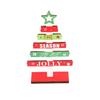 DIY Wooden Christmas Decorations: Mini English Letters Tree Ornaments for Office Desktop