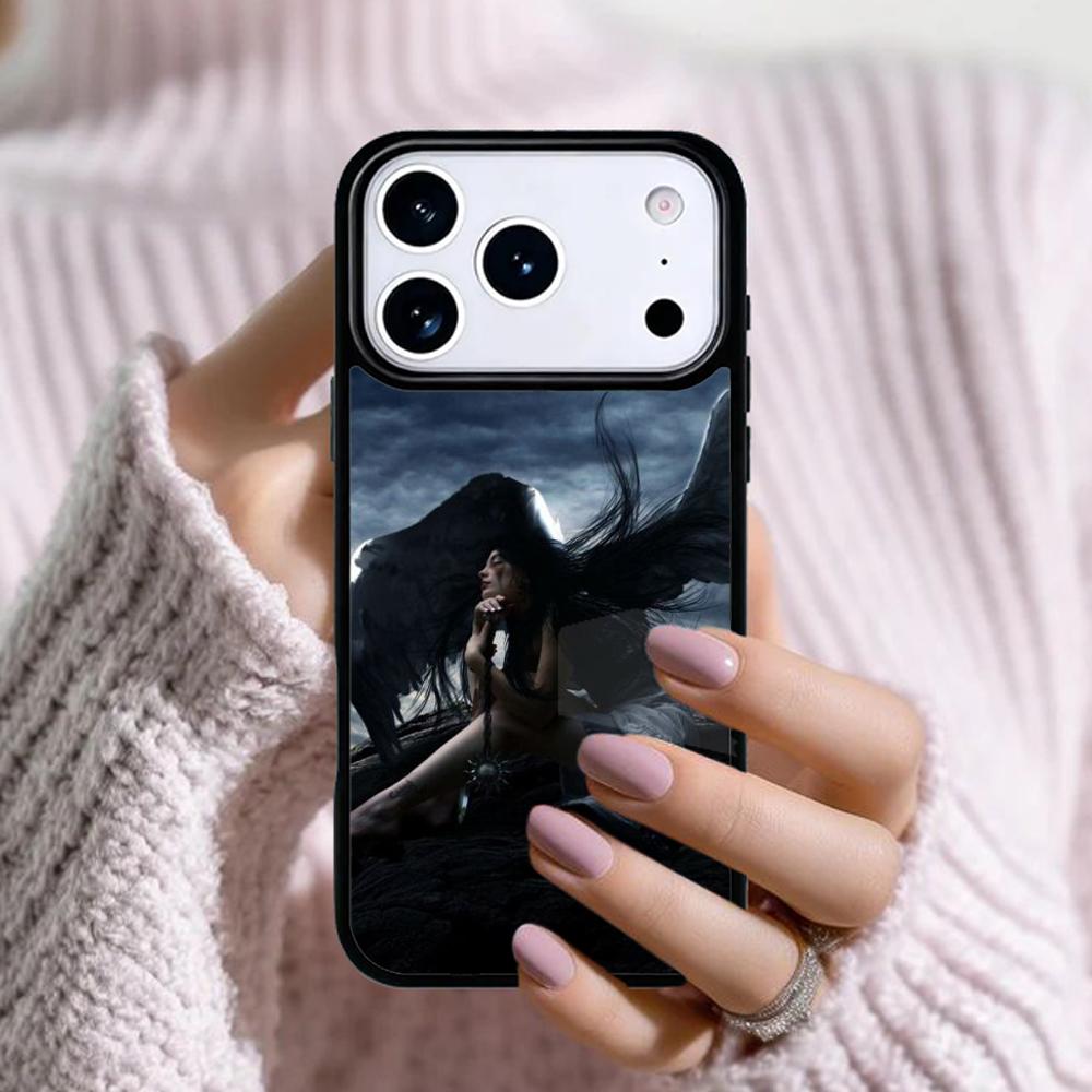 Fantasy Angel Girl Wings Phone Case For Apple iPhone 17 Air 16E 15 14 Plus 13 12 11 Pro Max Mini Funda Cover