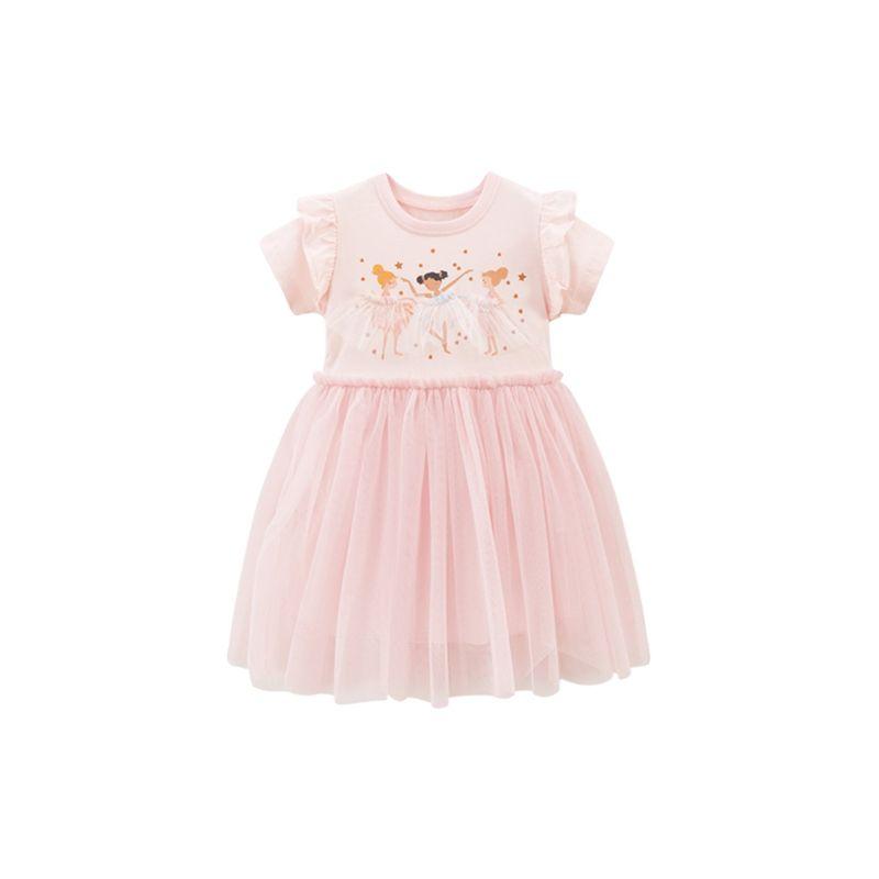 Children's Clothing In Stock Summer Elf Short Sleeve Dress