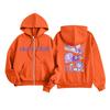 Kids Fashion Women's Lightweight Long Sleeve Zipper Hoodie Printed Hoodie With Pockets