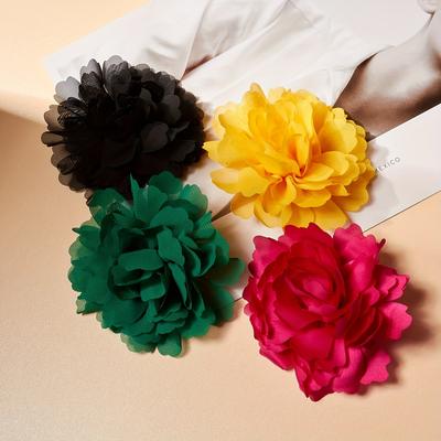 Wave Edge Chiffon Flower Corsage Dress Suit Clothing Accessories Brooch Jewelry Accessories