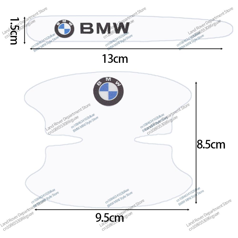 4/8Pcs Car Door Handle Bowl Protector Film For BMW M Performance E36 E46 E39 E60 E87 1 2 5 Series Anti-Scratch PVC Accessories FP7