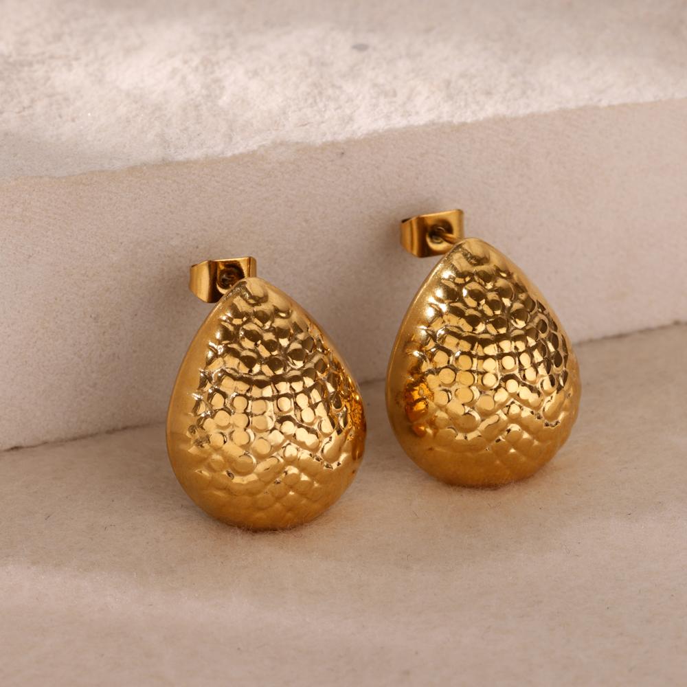 

Butterfly Earrings For Women Gold Color Stainless Steel Water drop shape Earrings 2024 Trends Aesthetic Jewelry Gifts