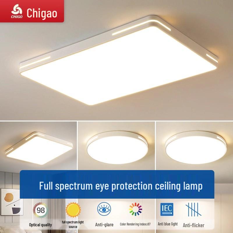 Ultra-Thin LED Ceiling Light 2025 - Full Spectrum Eye Protection, Super Bright Minimalist Design for Master Bedroom