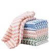 Kationisches Korallenfleece Saugfähiges Geschirrtuch - Regenbogen-Wasserwellen-Design, Antihaftöl Scheuerschwamm