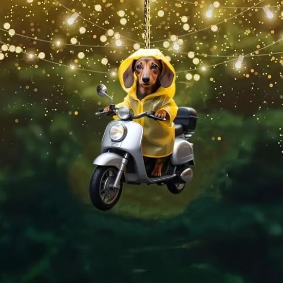 Kreslená vánoční přívěsek se šňůrkou Snadné zavěšení Odolný proti vyblednutí Zvířecí závěsná ozdoba Všestranná dekorace