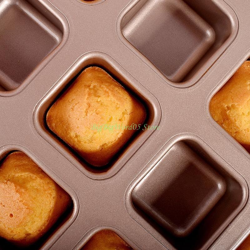 24TE Non Carbon Steel Muffin Bakeware Cupcake Bread Divider Mold for Oven