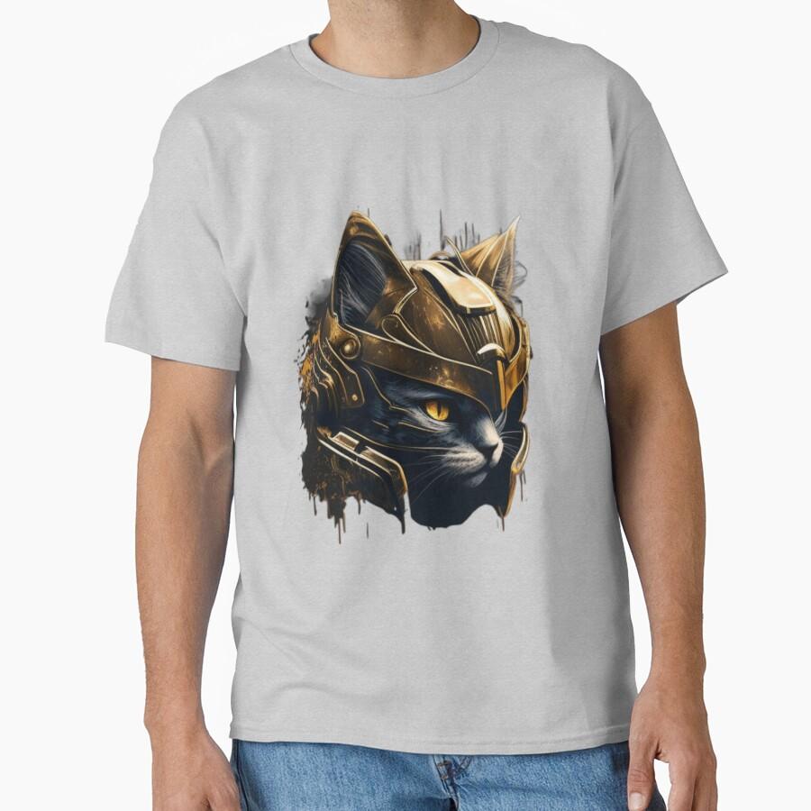 Cat Spartan Strong  Street Cats Spartan Warrior Helmet Ancient Greece This Is Sparta T Shirt for Men Large Size Adult Tops S-6XL