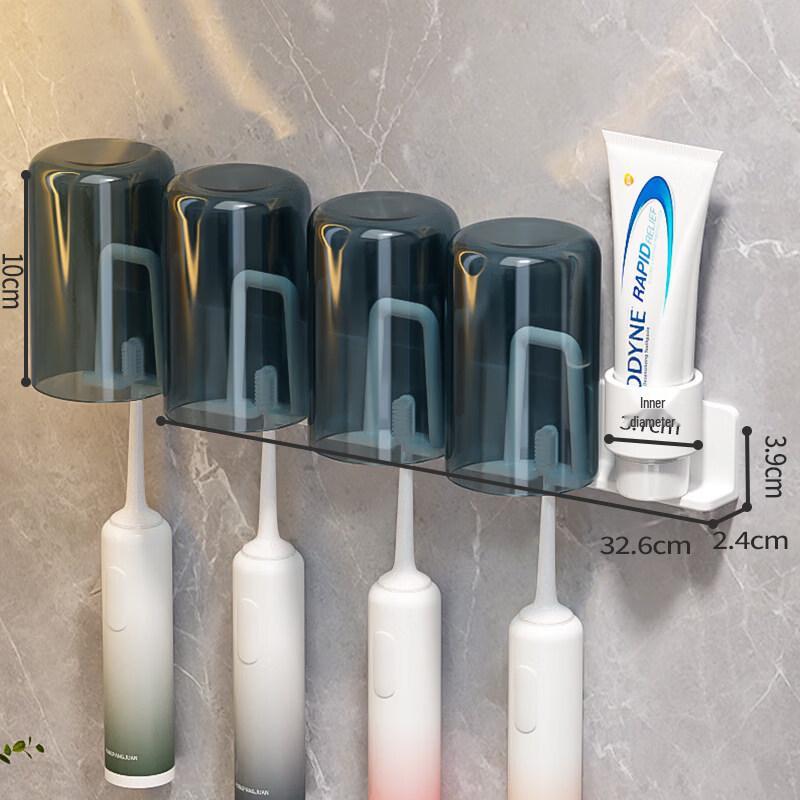 LIEI Toothbrush Holder with Storage