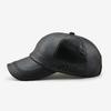 WHITE FANG Leather Plain Synthetic CA470 Cap, Leather, Leather, Casual, Stylish, Men's (Camel)
