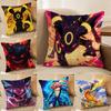 Pokemon Champion Team Anime Plush Pillow Cover Soft Short Plush Cushion Cover For Sofa Bedroom Home Decor Gift