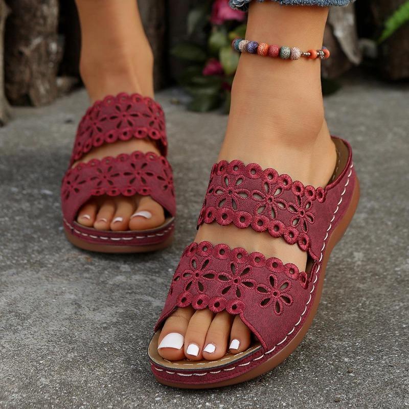 Women's Sandals, Flower Hollow Out, Casual and Comfortable Shoes, Non Slip Sole