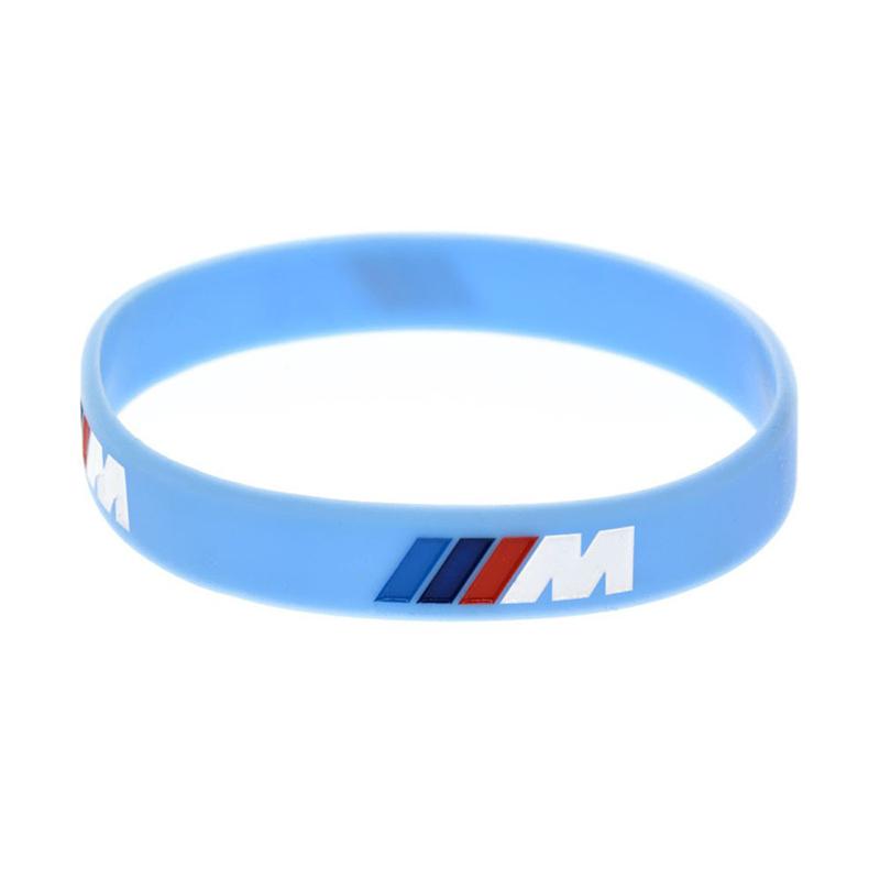Car Stickers BMW M-series Badge Bracelet Sports Men Women Rubber Hand Chain For BMW G30 G32 G01 G02 G05 G06 G07 G26 G23 G22 F40